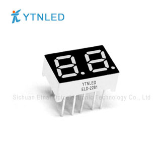 0.28inch Dual digit led display Common Cathode Anode Red Orange Yellow Olivine Emerald Blue White col