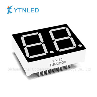 0.8inch Dual digit led display Common Cathode Anode Red Orange Yellow Olivine Emerald Blue White colo