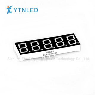 0.56inch Five digit led display Common Cathode Anode Red Orange Yellow Olivine Emerald Blue White col