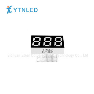 0.25inch Three digit led display Common Cathode Anode Red Orange Yellow Olivine Emerald Blue White co