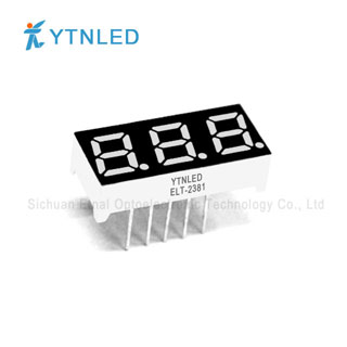 0.28inch Three digit led display Common Cathode Anode Red Orange Yellow Olivine Emerald Blue White co