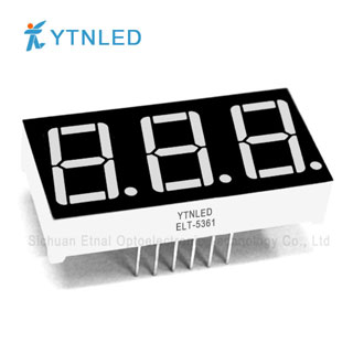 0.56inch Three digit led display Common Cathode Anode Red Orange Yellow Olivine Emerald Blue White co