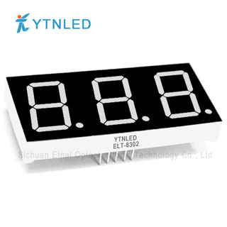 0.8inch Three digit led display Common Cathode Anode Red Orange Yellow Olivine Emerald Blue White col